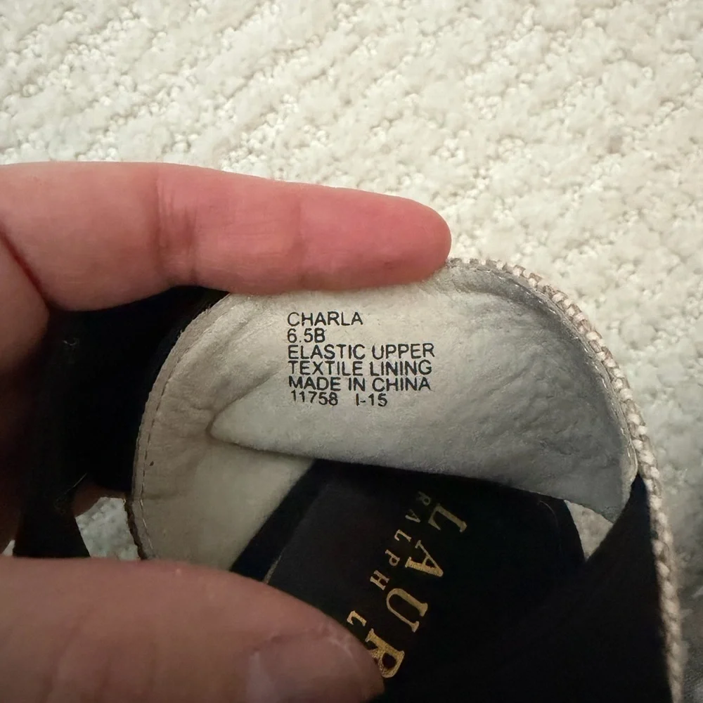 Lauren Ralph Lauren Black Espadrilles